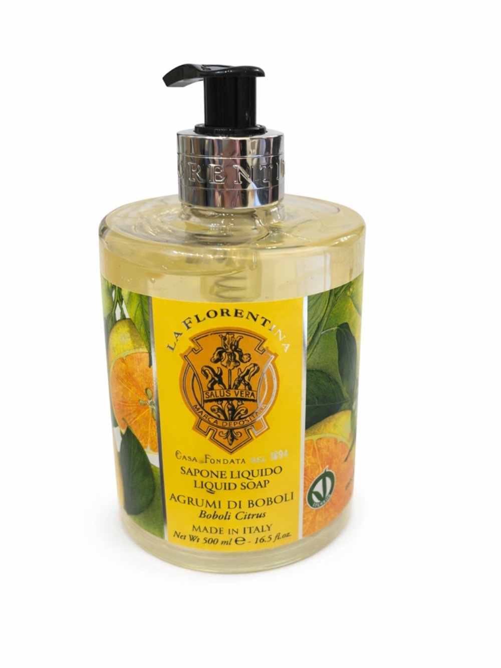 La Fiorentina Citrus Boboli Liquid Hand Soap - Yellow & Green